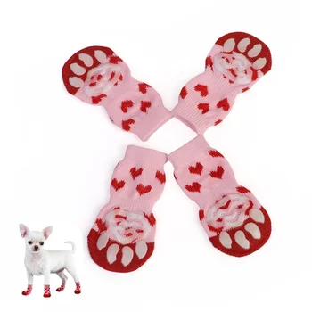 

2 Pairs Creative Cat Coats Pet Cat Socks Dog Socks Non-slip Soft Sole Thick Warm Paw Protector Outdoor Indoor Wear Pet Supplies