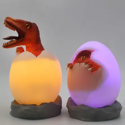 

Dinosaur Egg nightlight touch remote control lamp bedroom warm atmosphere lamp children's Gift Bedside Lamp Home Decoration