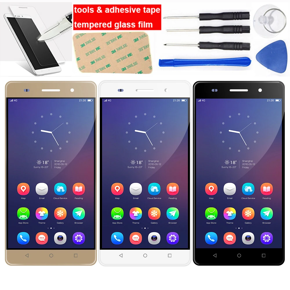 Beste LCD Voor Huawei Honor 4C LCD CHM U01 G Play Mini CHC U01 CHC U03 Lcd Touch Screen Digitizer Glas Montage met Frame