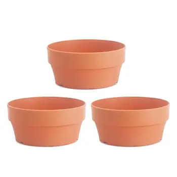 

3/5/6pcs Flower Basket Japanese Round Plastic Flower Pot Flower Container Flower Basin Indoor and Outdoor Potted Garden Supplies