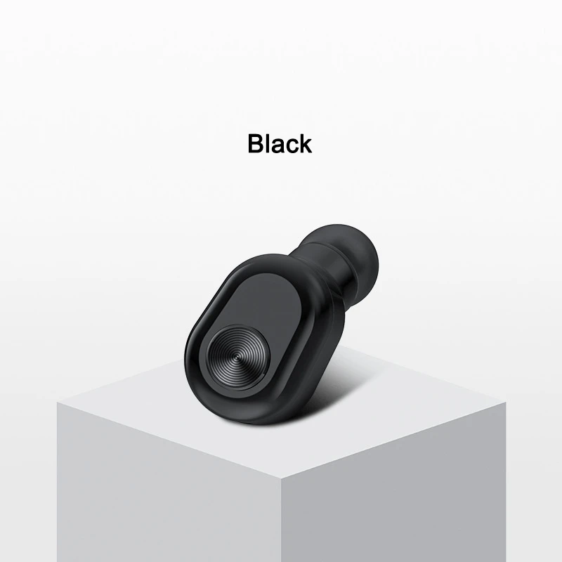 VTIN мини-наушники-вкладыши Bluetooth 4,2 беспроводные одиночные наушники 8H время воспроизведения 33ft Bluetooth Диапазон с микрофоном и зарядным устройством - Цвет: No Charging Bin