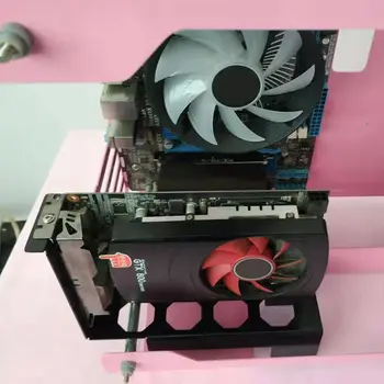 

DIY Metal Graphics Card Bracket Riser Fixed Vertical Case PCI-E 16x x16 Internal Brackets Holder Stent Stand