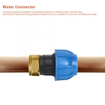 

2Pcs PE Plastic Water Pipe Connector water piping Connection Fitting Accessories