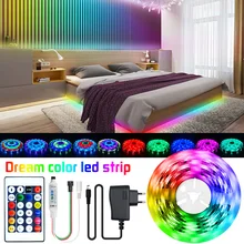 Led Strip Light DreamRGBDC12V WS2811 RGB Flexible Individually 5M 10M 15M 20M Addressable Tape Led RibbonSmart Lighting Tape