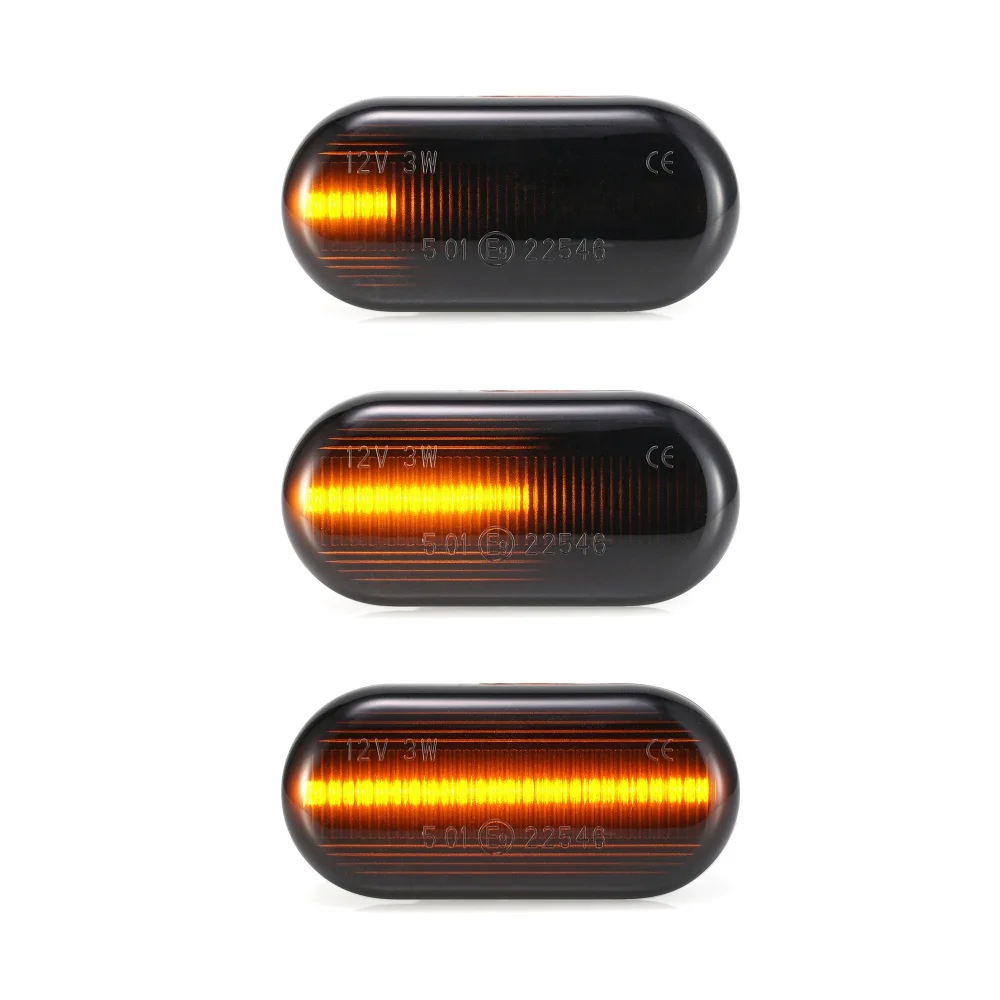 Dynmic автомобильный указатель поворота светодиодный индикатор поворота мигалка сигнальная лампа боковой маркер 26160AX00A для Nissan Qashqai Navara Micra - Испускаемый цвет: flowing water