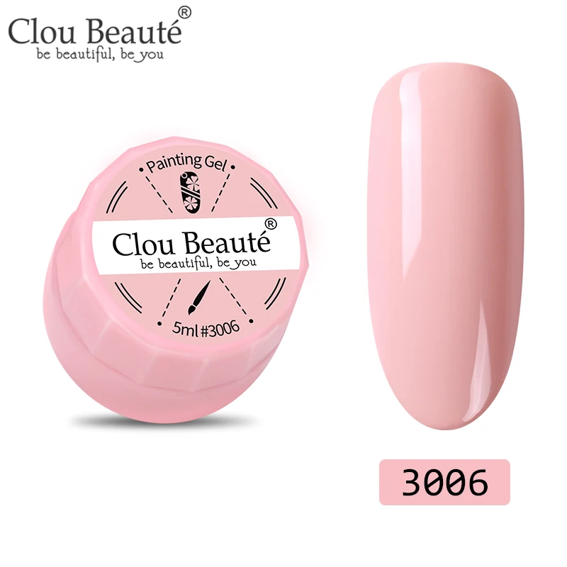 Clou Beaute paint ing Gel 72 цвета гель для ногтей краска УФ/светодиодный дизайн ногтей DIY Краска гель Лак Цвет лак краска ing 5 мл - Color: 3006