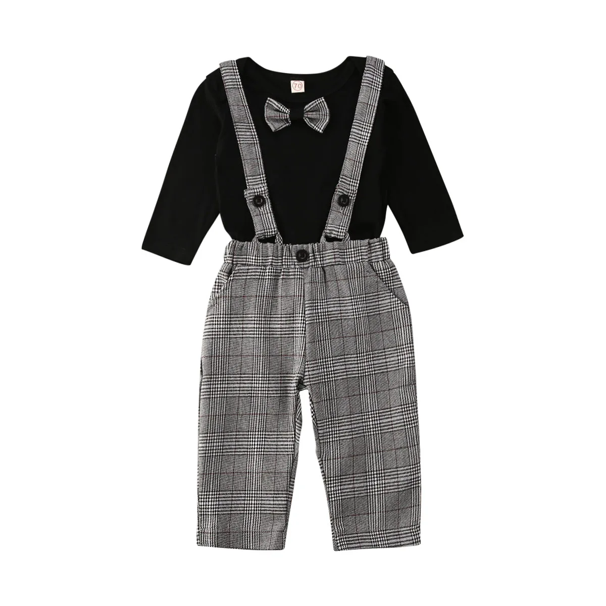 0-18M Newborn Infant Baby Boy Clothes Set Cute Gentleman Boys Suit Formal Party Toddler Costumes |