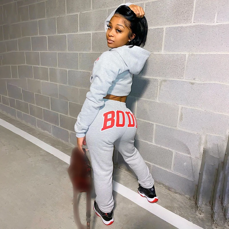 

Solid Color 2 Piece Set Hoodies and Sweatpants Fall Winter Sportswear Women Two Piece Outfits Woman Casual Tracksuits Sweatsuits
