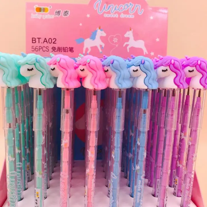 

1 Pcs Unicorn Non-sharpening Bullet Head Automatic Mechanical Pencils for Children Student Stationery