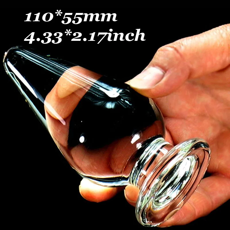 Thick 5cm Crystal Glass Big Anal Plug Gay Masturbator G Spot Stimulation Dilator Can Strapon Buttplug Huge Dildo. | Красота и