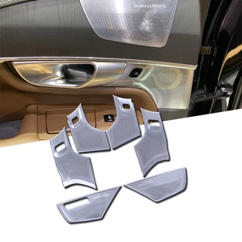 

6Pcs Speaker Inner Horn Loudspeaker Music Sound Cover Frame Trim Kit For Volvo XC90 2016 - 2020 Car Accessories Audio Cover