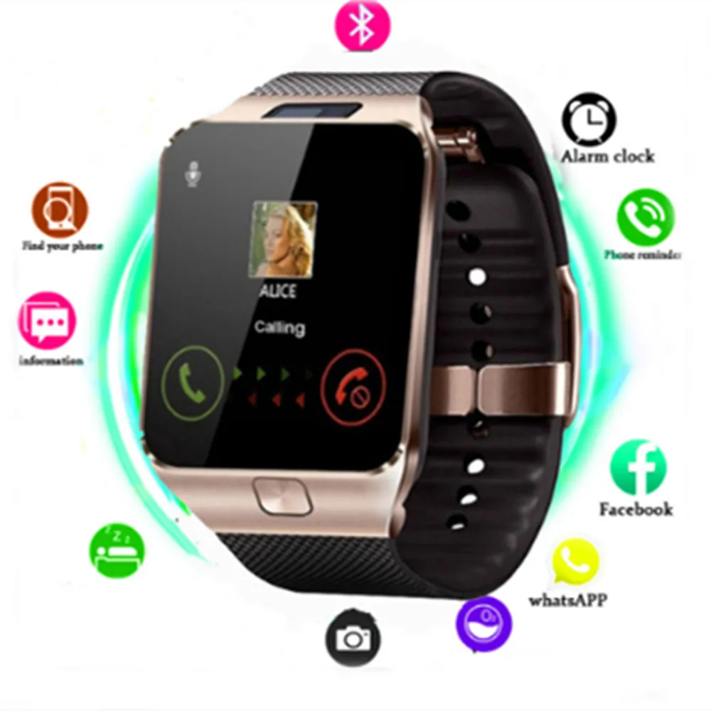

Bluetooth Smart Watch DZ09 Relojes Smartwatch Relogios TF SIM Camera for IOS iPhone Samsung Huawei Xiaomi Android Phone PK Y1 A1