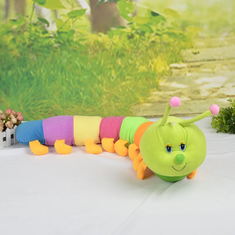 Caterpillar Кукла разноцветные плюшевые игрушки гусеница, большой насекомых от производителя, от имени магазина; Wechat бизнес