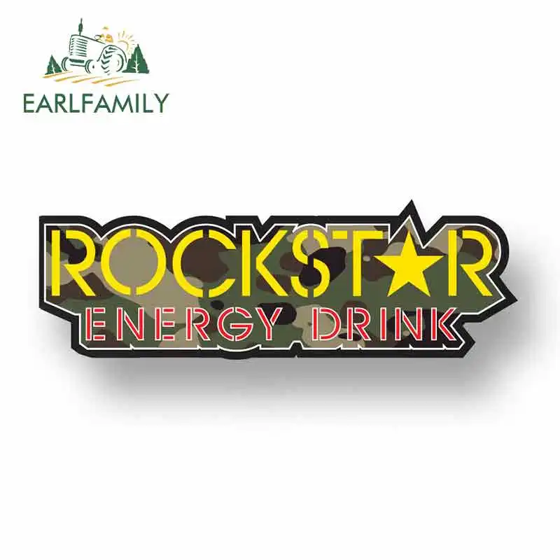 EARLFAMILY 13 см x 4 для Rockstar Energy Drink автомобильные наклейки-логотипы виниловые JDM бампер