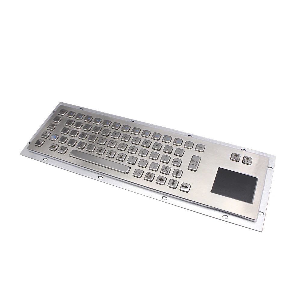 Metal Keyboard with Touchpad Metal Mechanical USB/PS2 Keyboard