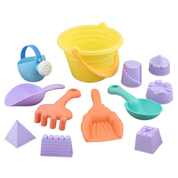 

1 Set/12pcs Beach Toys Set Play Water Toy Funny Sand-excavating Tools Educational Plaything Beach Gadget (Random Color)