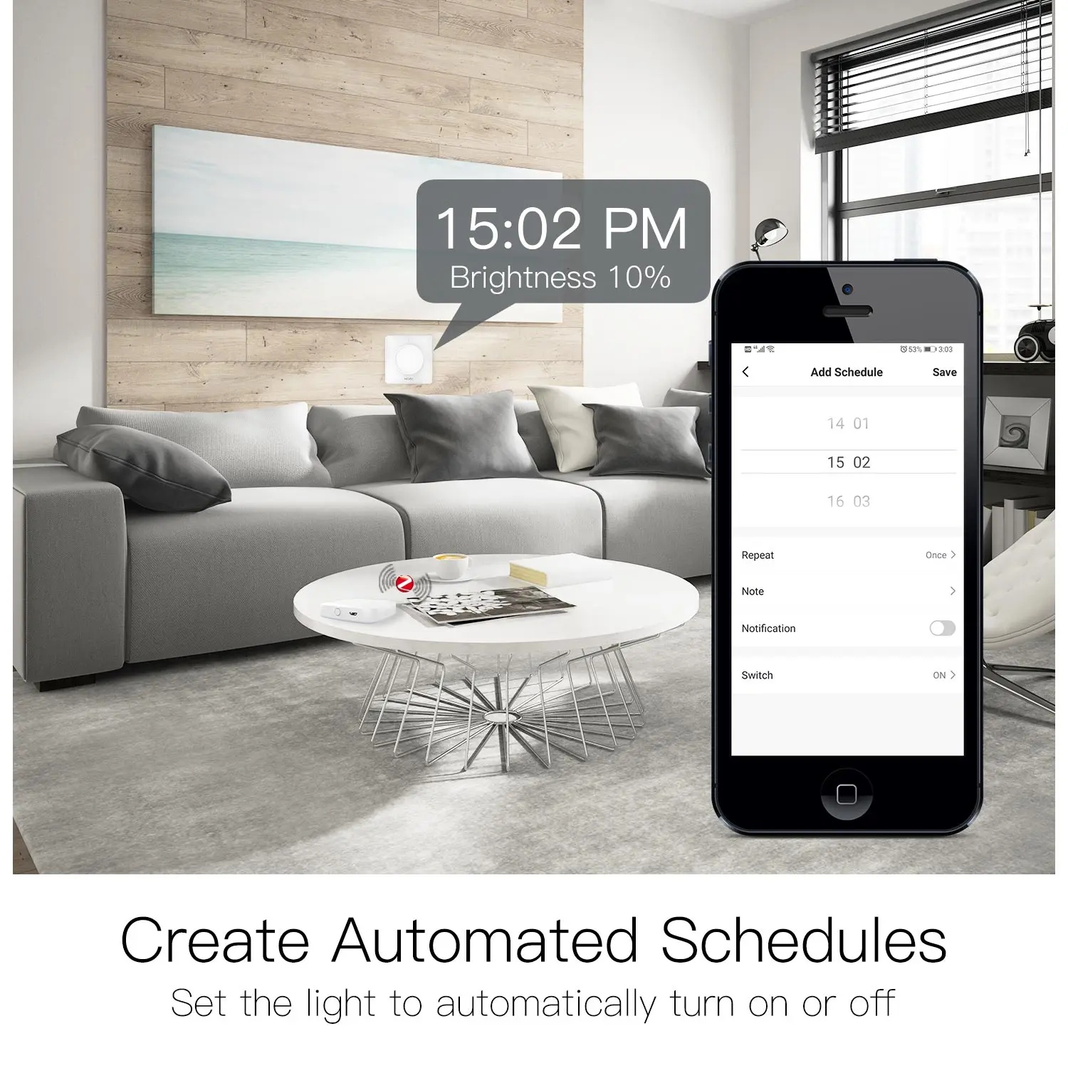 WiFI/ZigBee Smart Rotary/Touch Light Dimmer Switch Smart Life/Tuya APP Remote Co