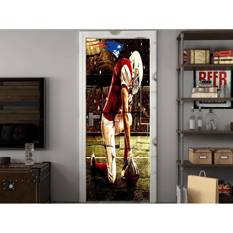 3D постер водонепроницаемый весь английский Патриоты двери стикер Творческий стикер s двери стены стикеры DIY фреска спальня домашний декор