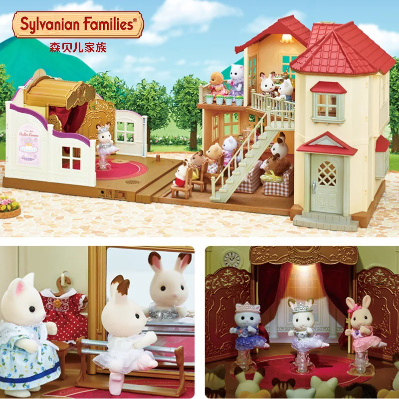 Sylvanian Families балета опера детей Детский жакет из денима для девочки; кукольного домика эмулировать игрушка