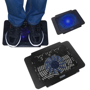 

Laptop Cooler Cooling Pad Base Big Fan USB Stand For 14 Inch LED Light Notebook R2JB