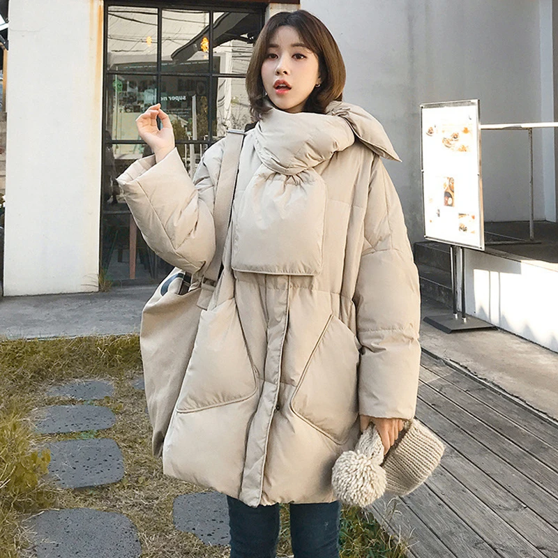 Women White Duck Down Coat 2025 Winter New Fashion Female