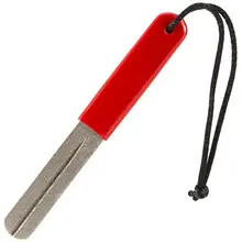 

Outdoor Double Groove Fishing Hook Sharpening Hone Red Diamond Hook Grinding File with Double-Sided Single Groove Fishing Tool