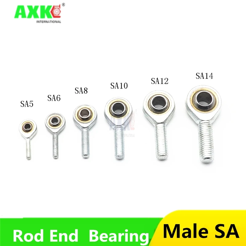 Diameter : POSA14 1pcs Inner Hole 5mm to 14mm Male SA T/K POSA Right/Left Hand Ball Joint Metric Threaded Rod End Bearing 