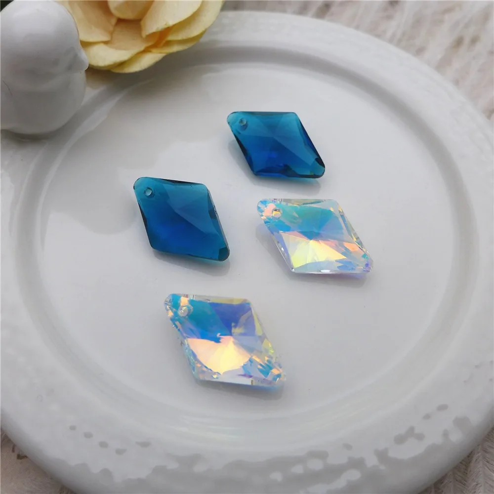 Diy Lighting Accessories Pendant Retro Style Colored Glaze Diamond Pendant Piece Crystal Glass Colorful Pendant