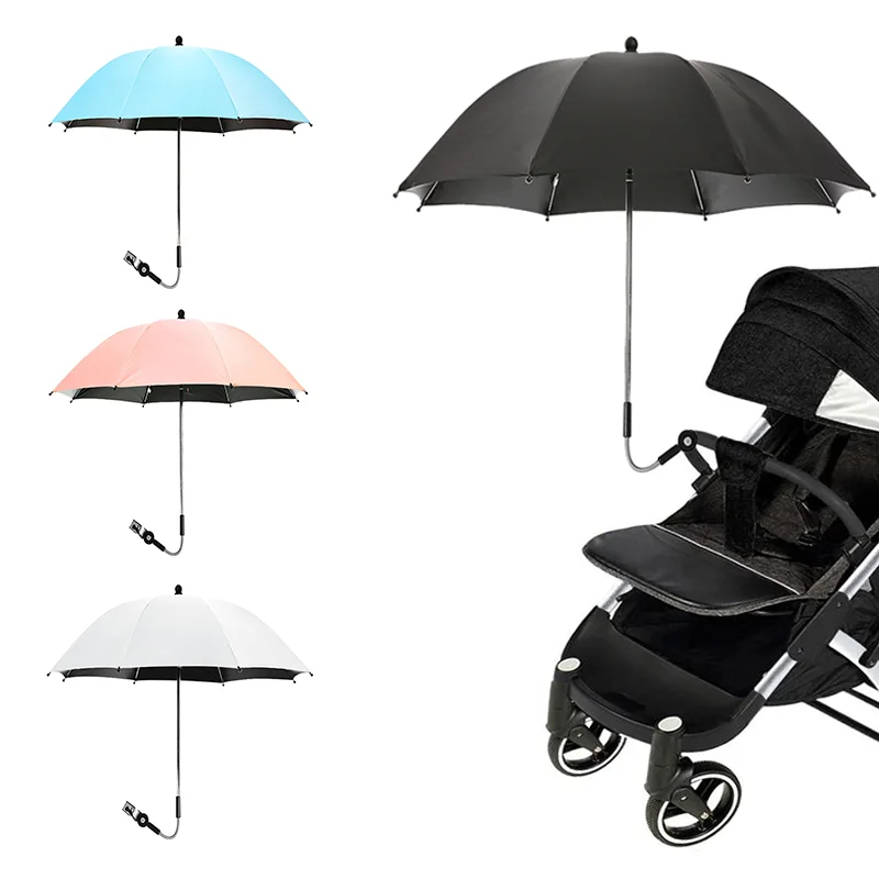 Lemoning Rain Gear Universal Baby Pram Umbrella Shade Umbrella Uv Sunshade for Stroller,Pushchair 