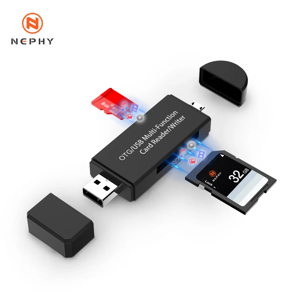 2в1 OTG Micro USB кабель SD TF кардридер мини адаптер для ноутбука кардридер Смарт-памяти MacBook высокоскоростной Универсальный USB 2,0