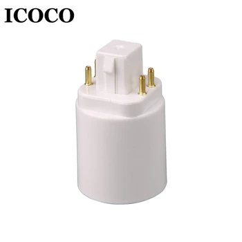

ICOCO 4 pins lamp socket adapter GX24Q to E27 Bulb Holder Socket bulb base lamp holder converter sale