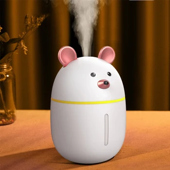 

300ML Air Diffuser Cut Pet Humidifier USB Aromatherapy Humidificator Car Purifier Home Mist Maker Fogger With Night Light