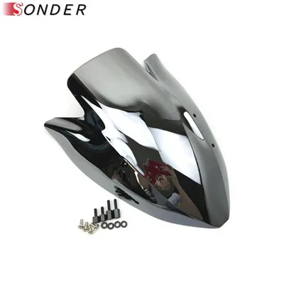 Мотоциклетное ветровое стекло для Kawasaki Z1000 Z 1000 2003 2004 2005 2006 дымчатое лобовое стекло для лобовое стекло, ветровой щиток Z1000 03 04 05 06 - Цвет: Chrome