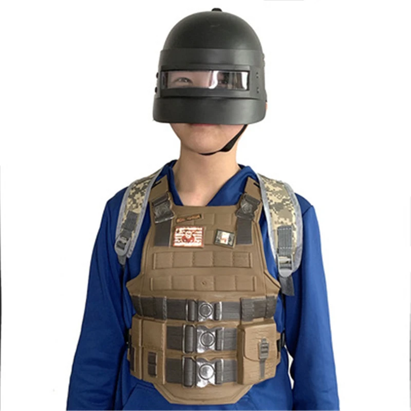 PUBG трехуровневая головка посылка реквизит для косплея третьего класса игра