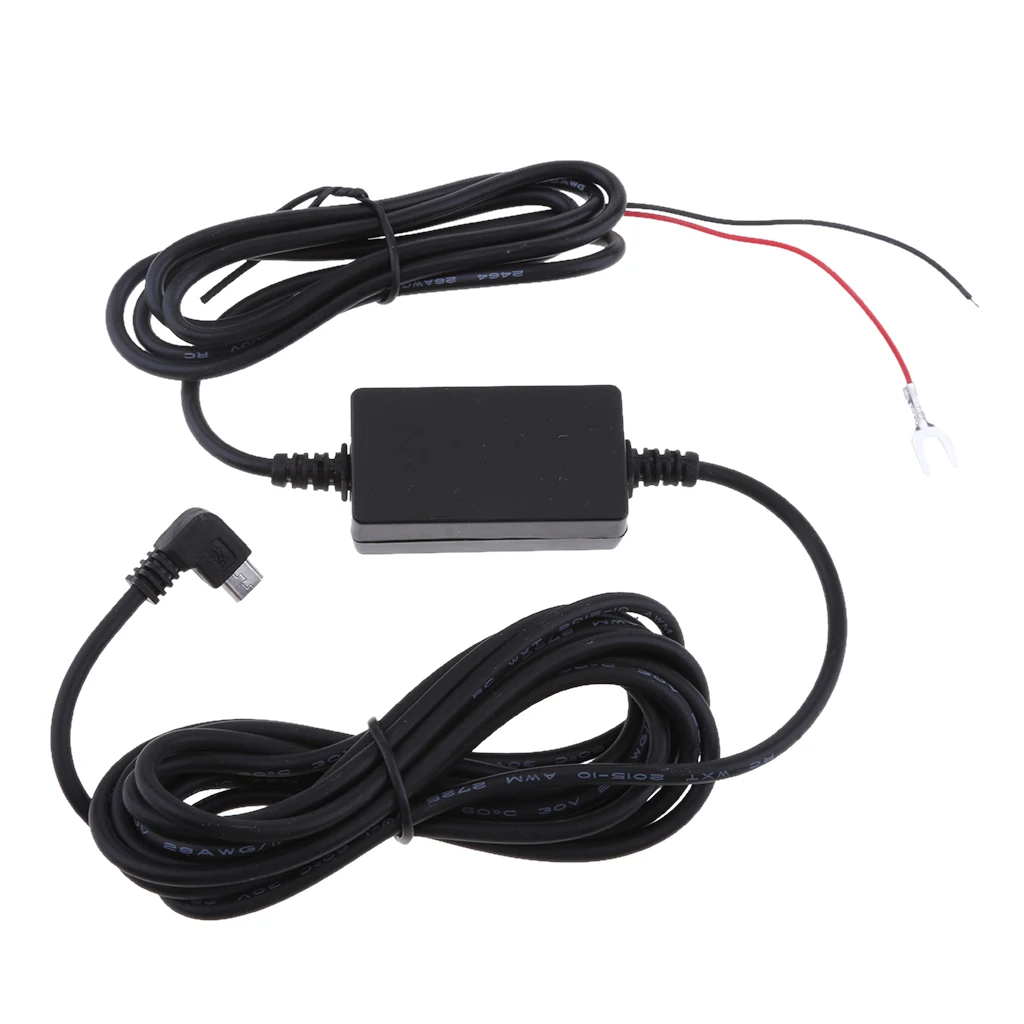 Left Micro USB Exclusive Power Box For Car DVR Charger Dash Cam Adapter