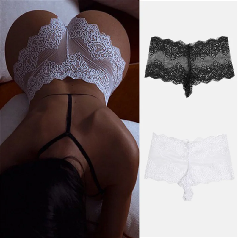 

Sexy Women Fun Lace High Waist Sexy Floral Lace Lingerie Briefs Panties Breathable Underwear Thong G-string Big Size xl #1019