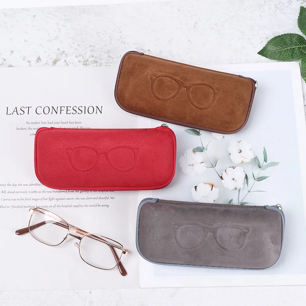 

1Pc Flannelette Eyewear Protector Simple Portable Reading Eyewear Case Women Men Kids Sunglasses Protector Glasses Box Case 2020