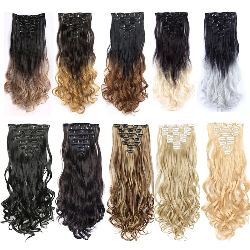 MERISIHAIR 22 дюйма Синтетические длинные волнистые волосы термостойкие