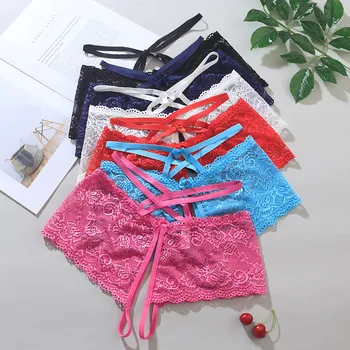 

Intimates Sexy Lingerie For Women Lace Open File Temptation Transparent Lace Plus Size Panties Low Waist Sexy Breifs Sleepwear