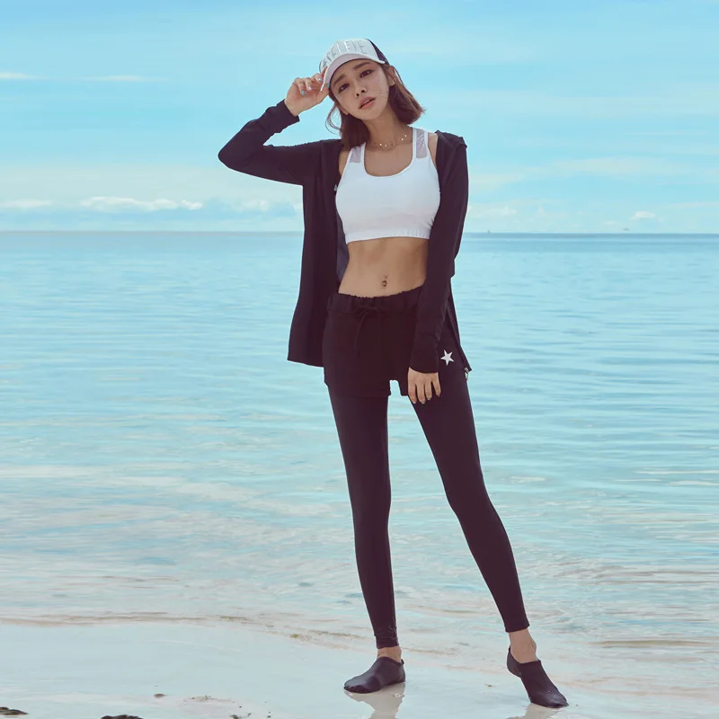 

South Korea New Style Couples Split Type Diving Suit Quick-Dry Zipper Sun-resistant Jellyfish Clothing Men And Women Long Sleeve