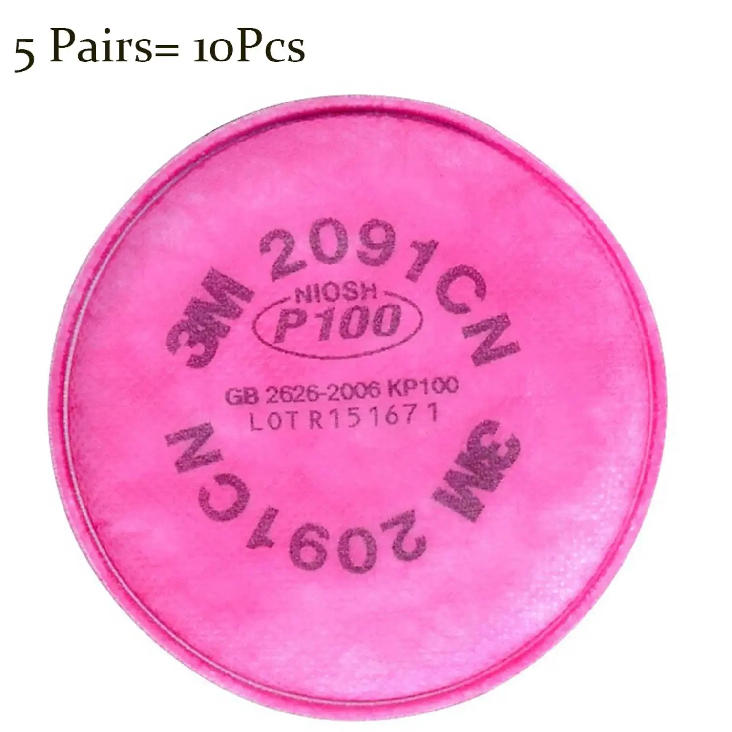 

2/10/20pcs 2091CN Particulate Filter Cotton P100 can Use with Gas Mask 6200 7502 6800 Anti-dust Respirator Original