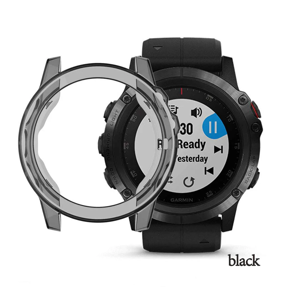 Для Garmin Fenix 5X защитный чехол мягкий TPU Ультратонкий чехол прозрачные Смарт-часы защитные аксессуары для Fenix 5 X