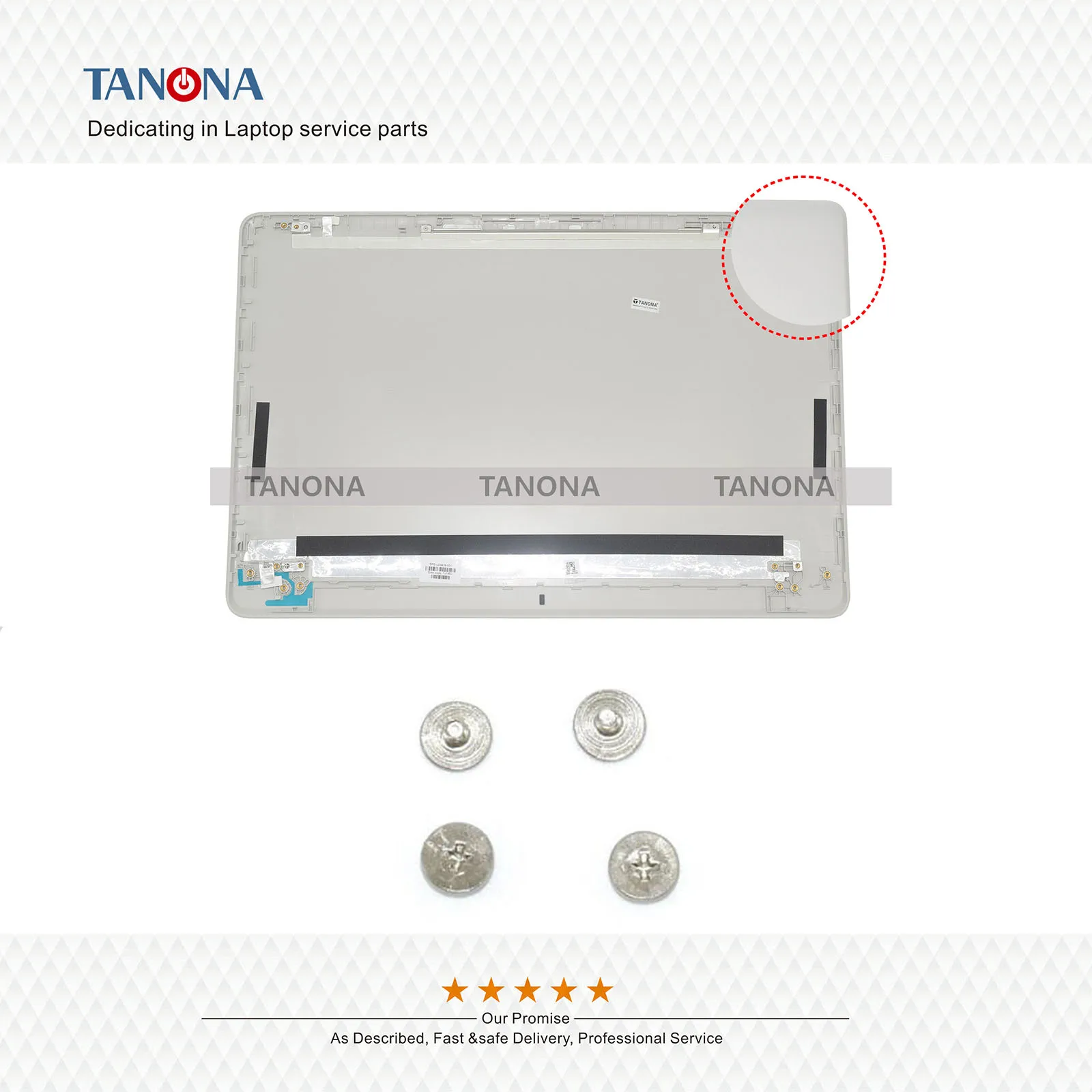L03439-001 924892-001 для hp 15-bs053od 15-bs033cl 15-bs0xx Топ чехол ЖК-крышка задняя крышка серебро+ винты