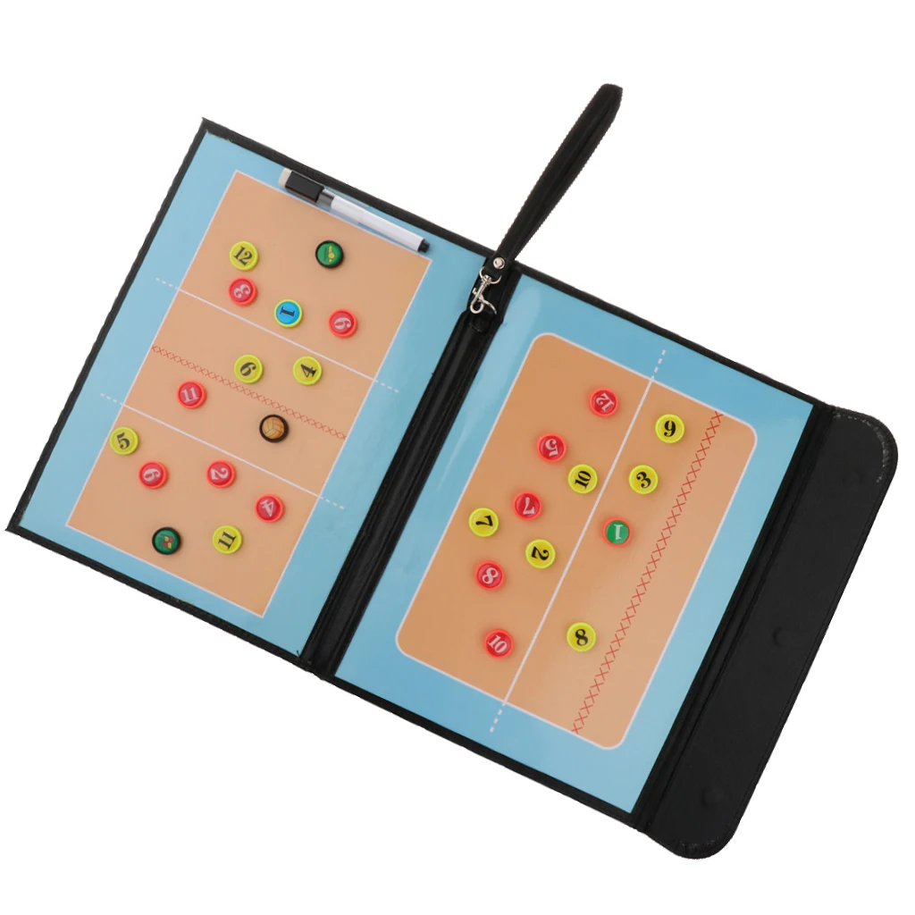 Volleyball Match Plan Coaching Board With Pen Training Aid Tactics Equipment
