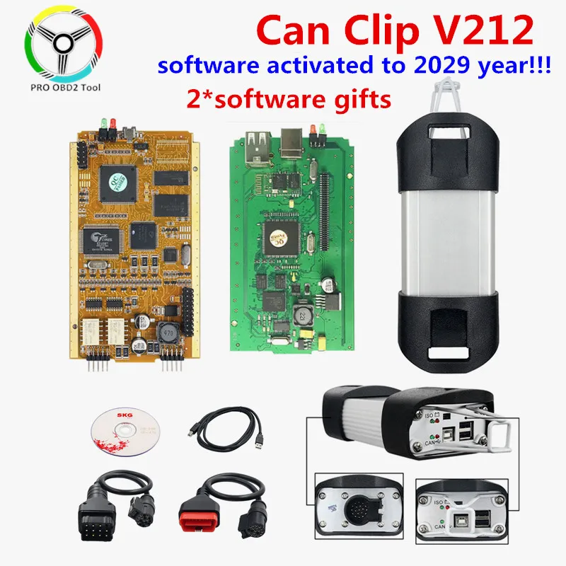 Инструмент для диагностики Renault Can Clip V212 + Reprog V191 AN2131QC Gold PCB | Автомобили и мотоциклы