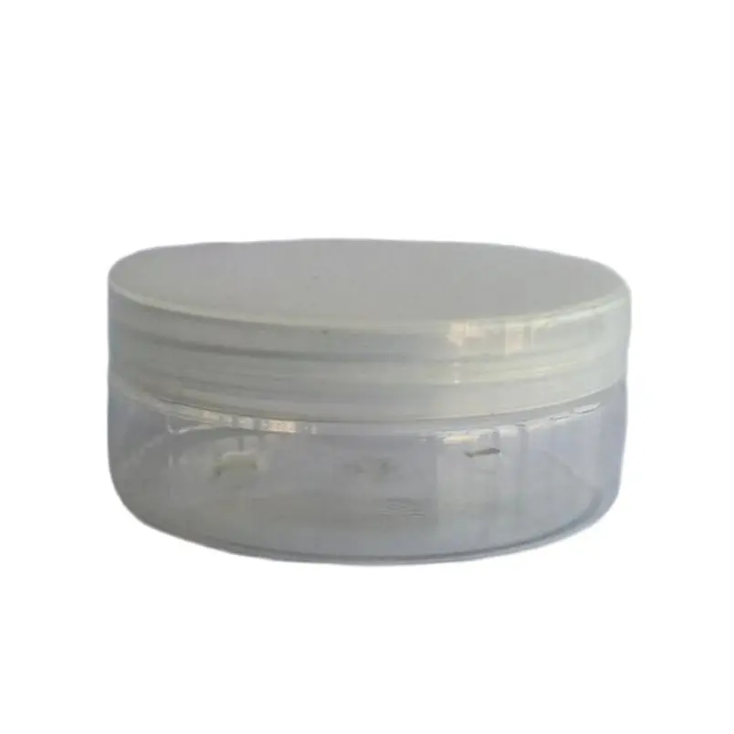 

150ml PET Clear Jar Plastic Storage wtih PP Cap All transparent Cream Container Cosmetic Packaging with clear PP lid