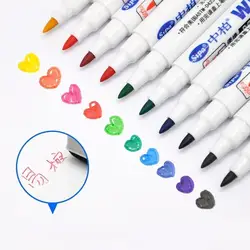 10 цветов разноцветные маркеры для белой доски стираемые маркеры водонепроницаемые школьные наборы для рисования тонкая подкладка