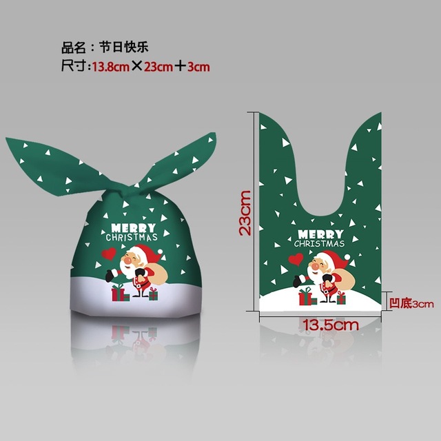 Christmas Gift Bag 2022 New Year Gift Box Candy Biscuit Bag Decoration Christmas Gift Bag Children Birthday Party Navidad