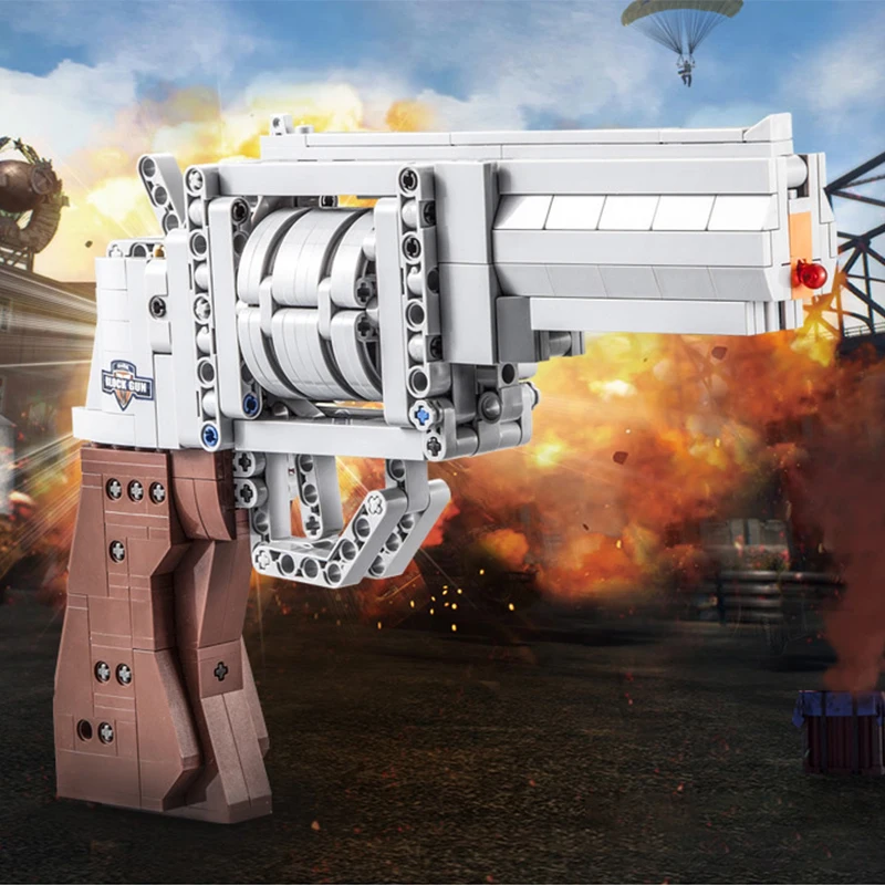 

475pc war series revolver building blocks model compatible legoedly assemble educational toys gifts for children