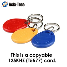 

100Pcs/lot T5577 Clone Card 125khz RFID Tag Duplicator Clone card Proximity Badge Writable Rewrite Copy Keytag